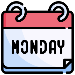 Monday on a calendar